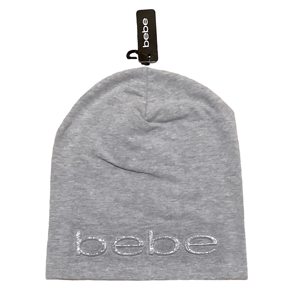 🆕🔥BEBE BRAND STYLISH&CHIC&TRENDY FITTED BEANIE BEAUTIFUL LOGO SPARKLING NWT!! - Picture 4 of 7